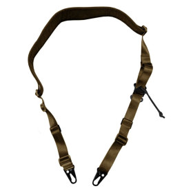 Sangle 2 points clip HK marron