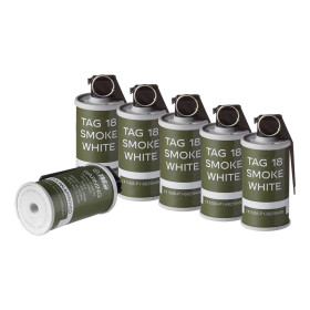 Pack 6 grenades TAG 18 fumi blanches