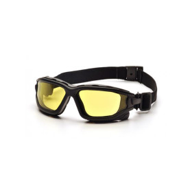 Lunettes de protection CE double lentille jaune