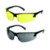 Lunettes de protection CE jaune branches noirs