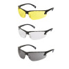 Lunettes de protection CE jaune branches noirs — vue 2