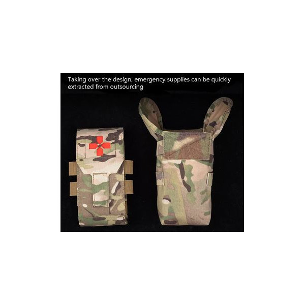 Poche molle vertical First Aid tan — vue 3
