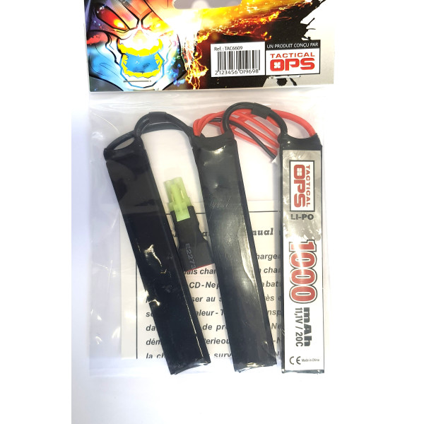 Batterie Li-Po 11,1V 1000mAh3*5520100P triple — vue 2
