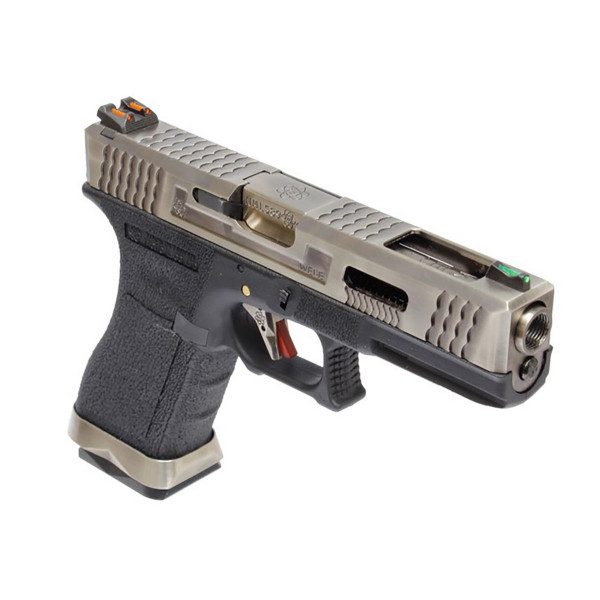 Pistolet 6mm Gaz T3 SV Slide GD Barrel BK Frame — vue 3