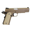 Pistolet 6mm gaz 1911 Kimber style tan