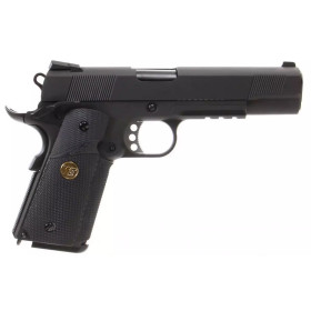 Pistolet 6mm Gaz Meu Noir avec Rails