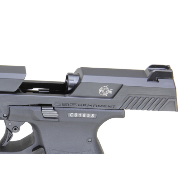 Pistolet 6mm Piranha MK I Noir — vue 3