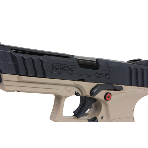 Pistolet 6mm GTP9 Noir/Tan — vue 3