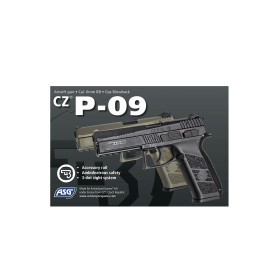 Pistolet 6mm CZ P09 Gaz Blowback Tan — vue 2