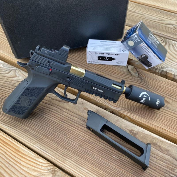 Pack pistolet CZ P09 avec traceur et optique CO2 — vue 2