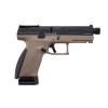 Pistolet 6mm CZ P10C Or-OT CO2 Blowback Noir et Tan — vue 2