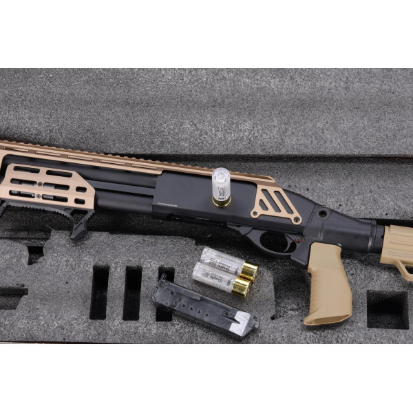 Fusil à pompe 6mm SA-VGS2 Vapor noir et tan — vue 3