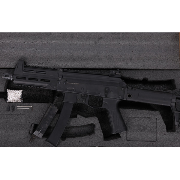 Réplique longue 6mm AK SA-J20 Vapor GBB noir — vue 3