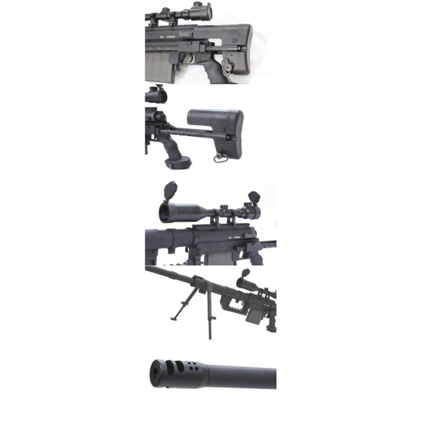 Réplique longue 6mm M200 ressort noir — vue 3