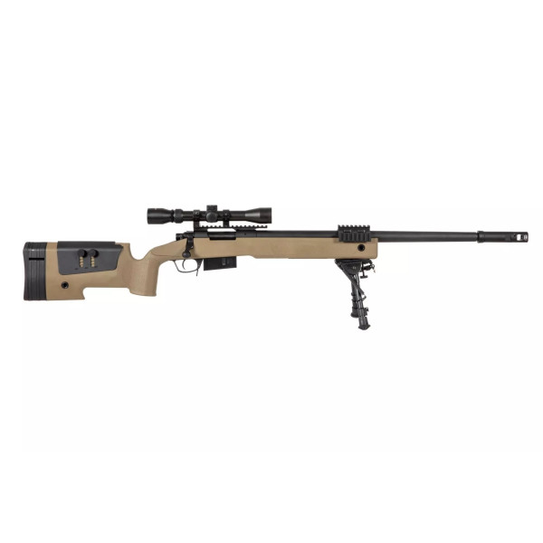 Réplique longue 6mm SA-S03 Core Sniper Downgrade Tan — vue 2