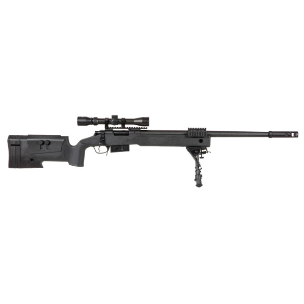 Réplique longue 6mm SA-S03 Core Sniper Downgrade noire — vue 2