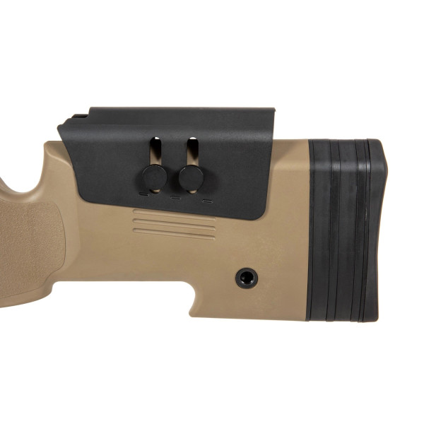 Réplique longue 6mm SA-S02 Core sniper lunette et bipied tan — vue 3