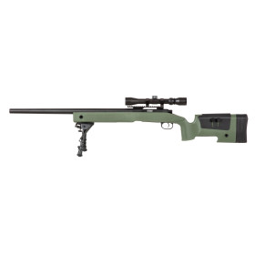 Réplique longue 6mm SA-S02 Core sniper lunette et bipied OD