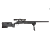 Réplique longue 6mm SA-S02 Core sniper lunette et bipied noire — vue 3