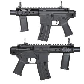 Réplique longue 6mm M4 URX4 M-LOK Pistol Challenger G3 AEG BK — vue 2