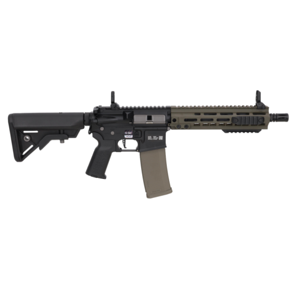 Réplique longue 6mm M4/AR15 SA-P29 Prime BLDC 10.5" AEG Olive — vue 2