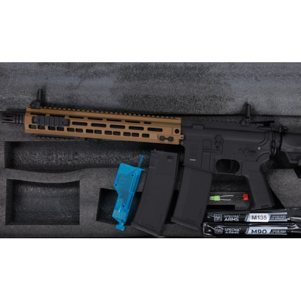 Réplique longue 6mm M4/AR15 SA-P30 Prime BLDC AEG 14" Chaos Bronze — vue 3