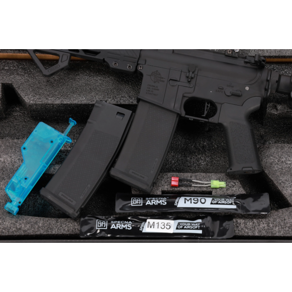 Réplique longue 6mm SA-P24 RRA Prime Aster II ETU BLDC noire — vue 3