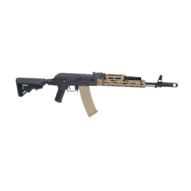 Réplique longue 6mm SA-PJ15 KPYK Aster II BLDC noire et tan — vue 2