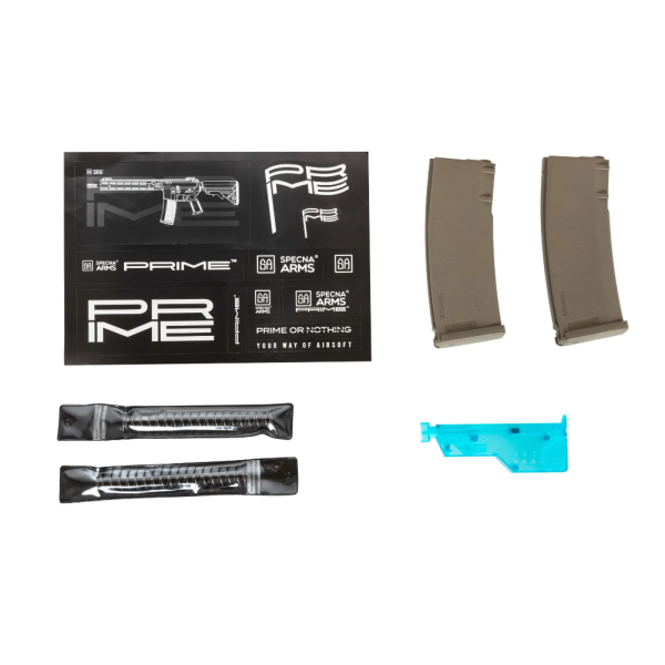 Réplique longue 6mm SA-P14 Prime RRA Aster II Brushless noire et tan — vue 3