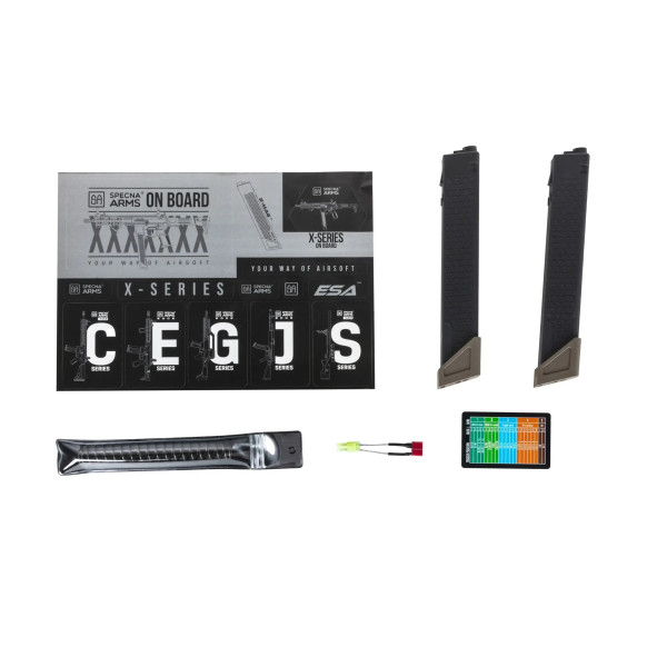 Réplique longue 6mm SA-FX01 Flex BLDC Hal noire et tan G2 — vue 4