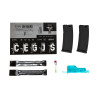 Réplique longue 6mm SA-P17 Prime RRA Light Ops Aster II Grise Brushless — vue 3