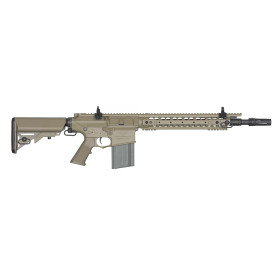 Réplique longue 6mm SR25 M110 AEG Tan