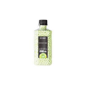 Billes bio 0.25g Prime tracantes vertes en bouteille de 2500