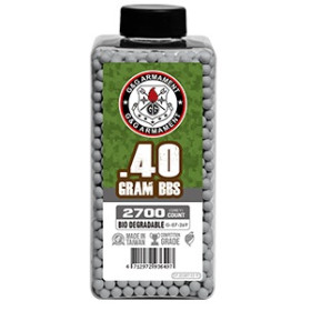 Billes bio 0.40g grises en bouteille de 2700