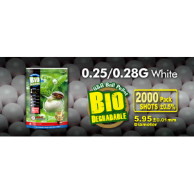Billes bio 0.28g blanches en sachet de 2000