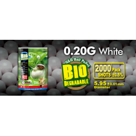 Billes bio 0.20g blanches en sachet de 2000