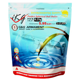 Billes bio 0.25g blanches en sachet de 1kg