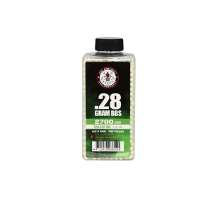 Billes 0.28g tracantes vertes en bouteille de 2700
