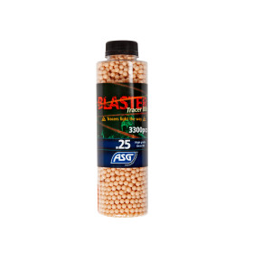 Billes 0.25g Blaster Tracantes Rouges en Bouteille de 3300