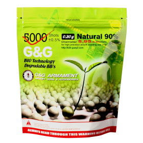 Billes bio 0.20g blanches en sachet de 1kg