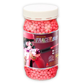Billes 0.25g tracantes rouges en bouteille de 2700