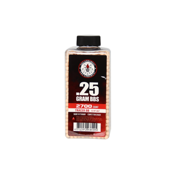 Billes 0.25g tracantes rouges en bouteille de 2700 — vue 2