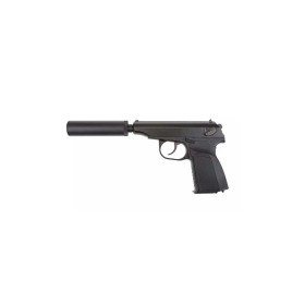 Pistolet 6mm Gaz Makarov Silencieux