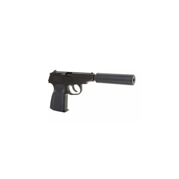 Pistolet 6mm Gaz Makarov Silencieux — vue 2