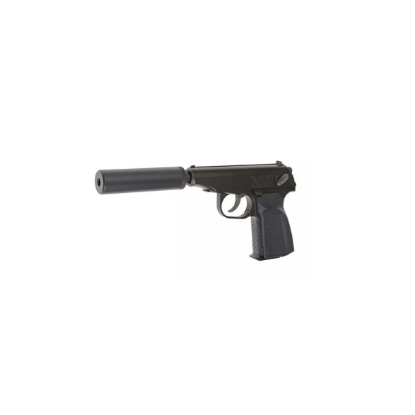 Pistolet 6mm Gaz Makarov Silencieux — vue 3