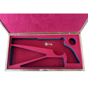 Coffret noyer réplique Colt/RM bois vernis — vue 2