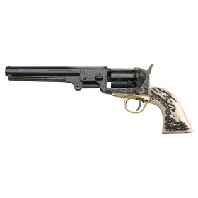 Réplique 1851 Navy Yank Acier Deluxe Stag Like Cal 44 PN 22