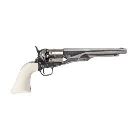 Réplique 1860 Army Old Silver Bande Acier Cal 44 PN