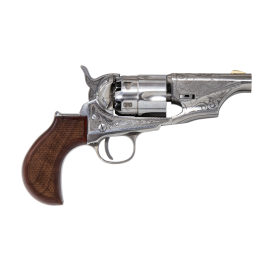 Réplique 1862 Colt Pocket Police Acier Sheriff Gravé Cal 44 PN