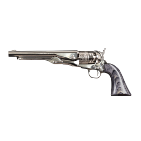 Réplique 1860 Army Acier Nickelé Gravé Cal 44 PN — vue 2